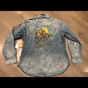 Polo Ralph Lauren NWT western denim cowboy shirt